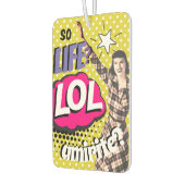 Comic Book Pop Art Retro Funny Text カーエアーフレッシュナー (左)