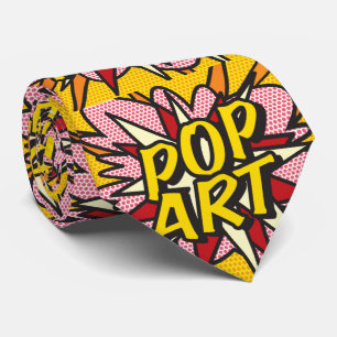 Comic Book POP ART Superhero ネクタイ
