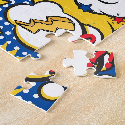 Comic Book Superhero ジグソーパズル (側面)