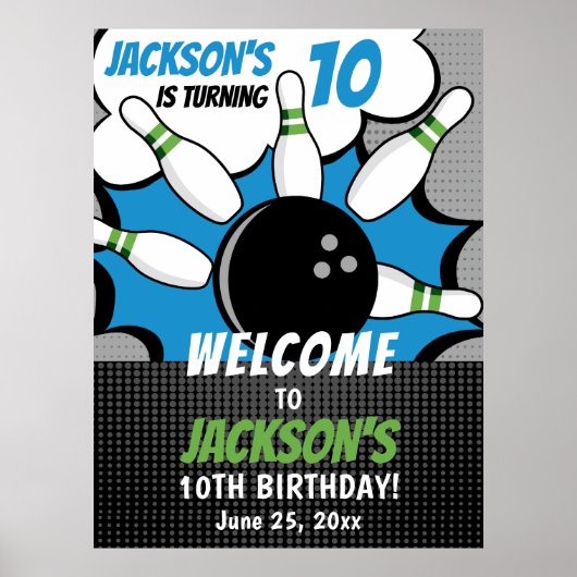 Comic Bowling party for Kids ポスター (正面)