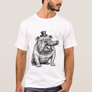 Comic English Bulldog: Funny Dog Lover Tシャツ