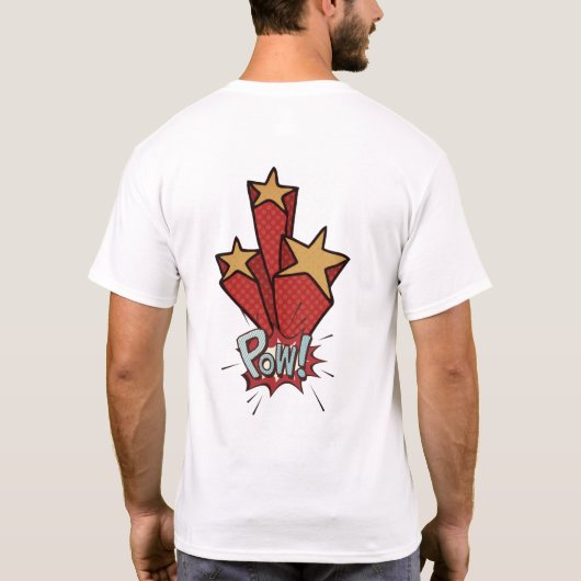 comic funny cartoon tシャツ (裏面)