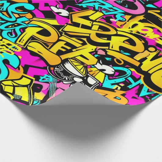 Comic Graffiti Pattern  ラッピングペーパー (角)