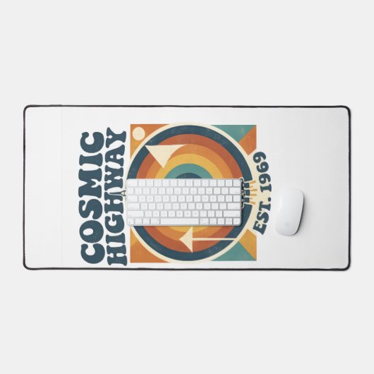 Comic Highway – Fun Pop Art for Comic Fans デスクマット (キーボード&マウス)