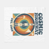 Comic Highway – Fun Pop Art for Comic Fans フリースブランケット (正面(横))