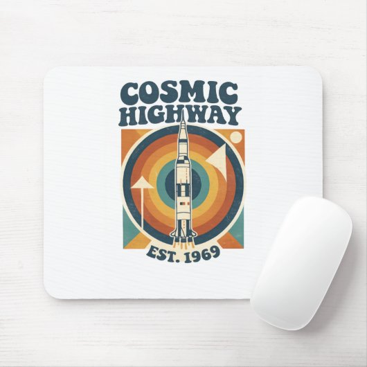 Comic Highway – Fun Pop Art for Comic Fans マウスパッド (マウス)