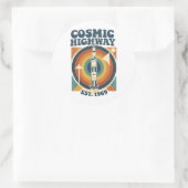 Comic Highway – Fun Pop Art for Comic Fans ラウンドシール (バッグ)