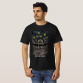 Comic Horror Nightmare Screaming Face Green Smoke Tシャツ (正面フル)