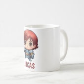 Comic Knight Custom Name Kids Mug コーヒーマグカップ (正面右)