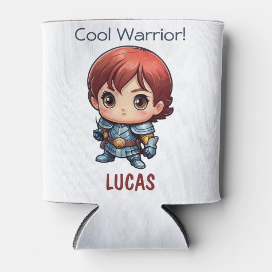 Comic Knight Personalized Kids Party Gift 缶クーラー (正面)