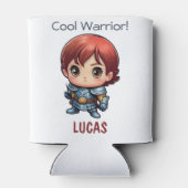 Comic Knight Personalized Kids Party Gift 缶クーラー (裏面)