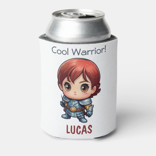 Comic Knight Personalized Kids Party Gift 缶クーラー (缶裏面)