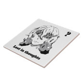 Comic lineart Lost in Thoughts タイル (側面)