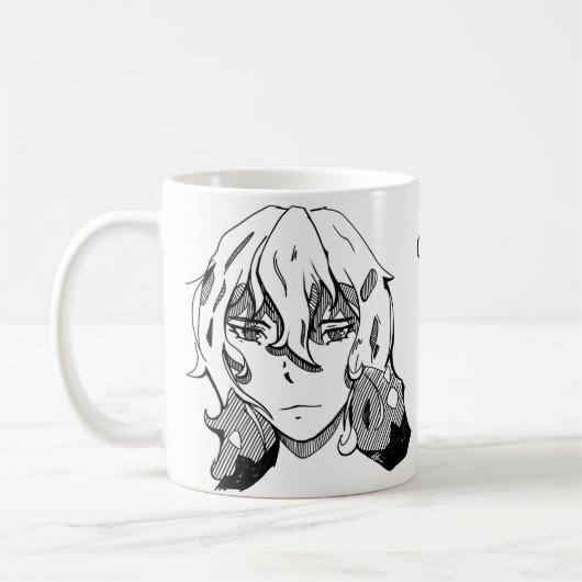 Comic lineart magna  コーヒーマグカップ (左)