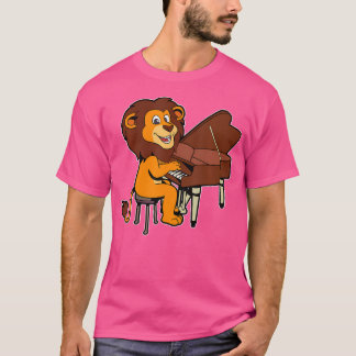 Comic Lion Plays Piano Tシャツ