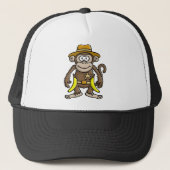 comic monkey banana cowboy sheriff キャップ (正面)