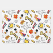 Comic Pattern ラッピングペーパーシート (正面2)