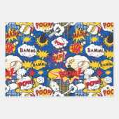Comic Pattern  ラッピングペーパーシート (正面2)