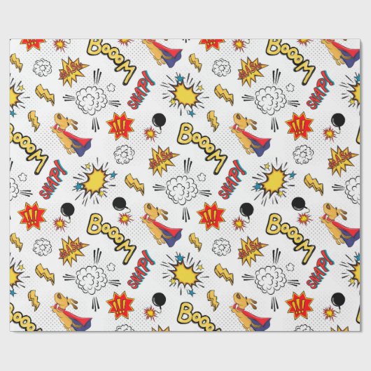 Comic Pattern ラッピングペーパー (フラット)