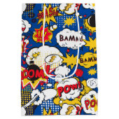 Comic Pattern Gift Bag ミディアムペーパーバッグ (裏面)