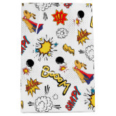 Comic Pattern Gift Bag ミディアムペーパーバッグ (正面)