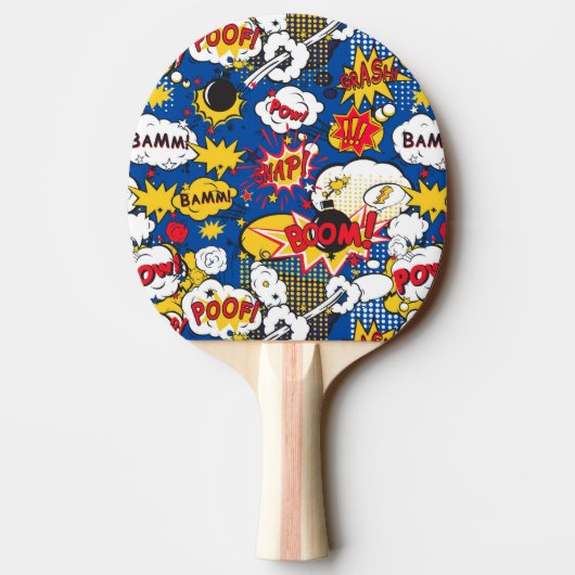 Comic Pattern Ping Pong Paddle 卓球ラケット (裏面)