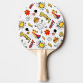 Comic Pattern Ping Pong Paddle 卓球ラケット (裏面)