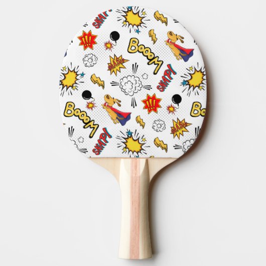 Comic Pattern Ping Pong Paddle 卓球ラケット (裏面)