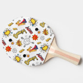 Comic Pattern Ping Pong Paddle 卓球ラケット (横)