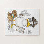 Comic Pirate Bird Treasure Hunt ジグソーパズル (横)