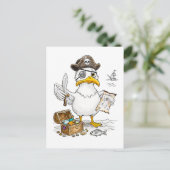 Comic Pirate Bird Treasure Hunt ポストカード (スタンド正面)