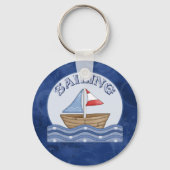 Comic Sailing Boat キーホルダー (正面)