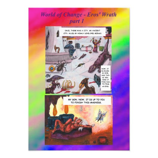 Comic Short Story Fantasy World Change Art Love フォトプリント (正面)