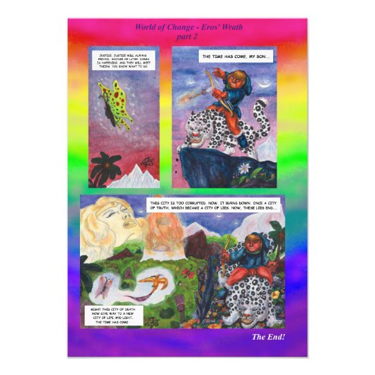 Comic Short Story Fantasy World Change Art Love フォトプリント (正面)