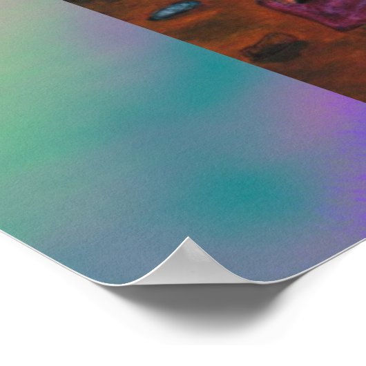 Comic Short Story Fantasy World Change Art Love ポスター (角)