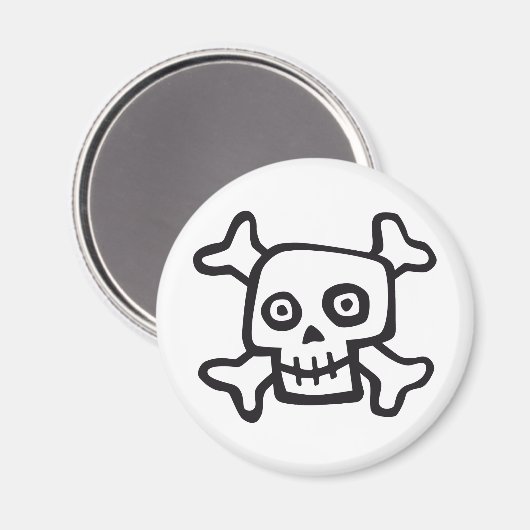 comic skull マグネット (正面/裏面)