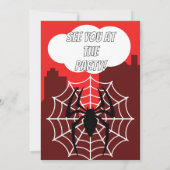 Comic Spider Theme Birthday Party Invitation 招待状 (裏面)