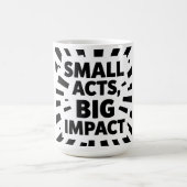 Comic-Style Motivational Illustration – "SMALL ACT コーヒーマグカップ (中央)