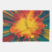 Comic Style Pop Art Explosion (1) キッチンタオル (横)
