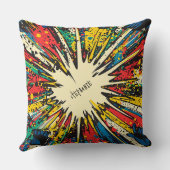 Comic Style Pop Art Explosion (2) クッション (裏面)