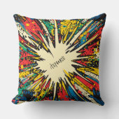 Comic Style Pop Art Explosion (2) クッション (正面)