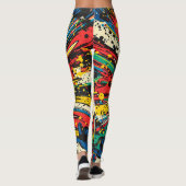 Comic Style Pop Art Explosion (2) レギンス (裏面)