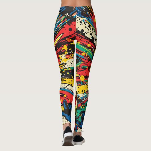 Comic Style Pop Art Explosion (2) レギンス (裏面)