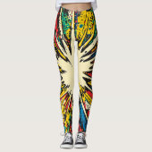 Comic Style Pop Art Explosion (2) レギンス (正面)