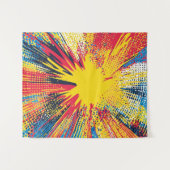 Comic Style Pop Art Explosion (3) タペストリー (正面(横))