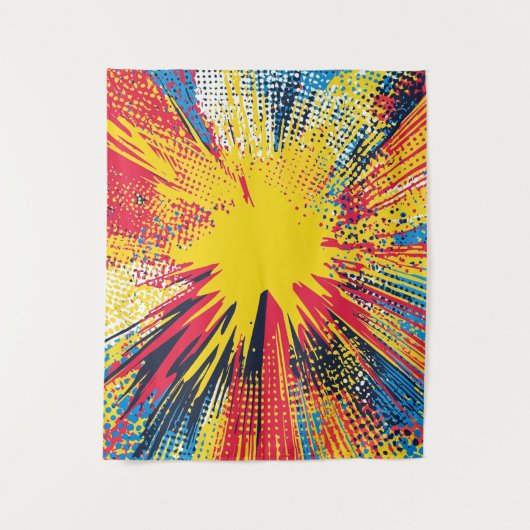 Comic Style Pop Art Explosion (3) タペストリー (正面)