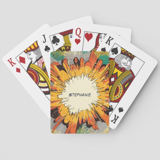 Comic Style Pop Art Explosion (6) トランプ (裏面)