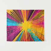 Comic Style Pop Art Explosion (9) タペストリー (正面(横))