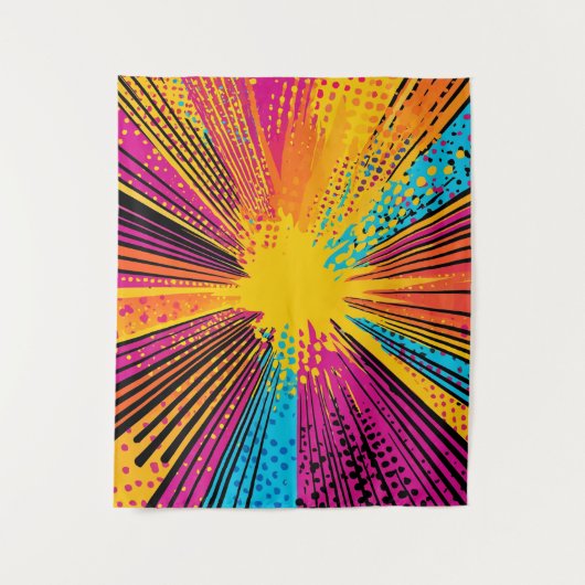 Comic Style Pop Art Explosion (9) タペストリー (正面)