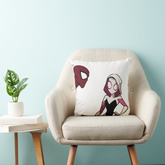 Comic Style Superhero Throw Pillow クッション (椅子)